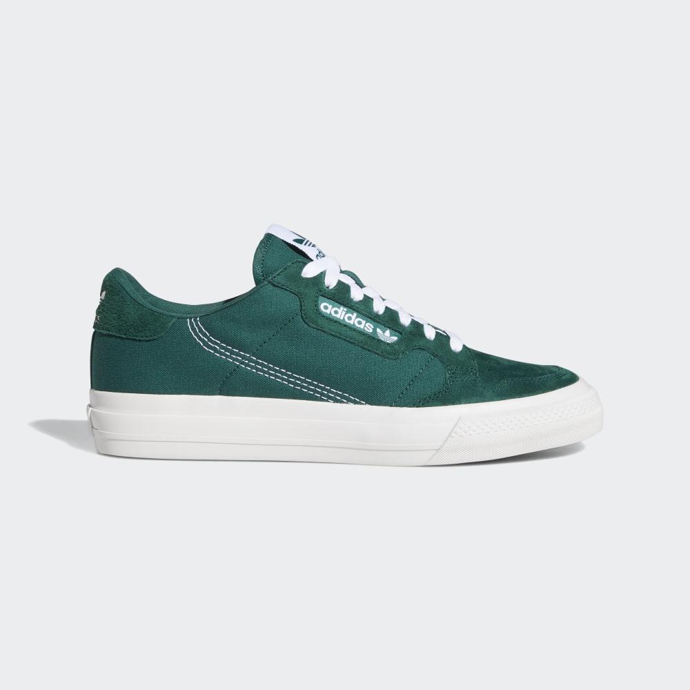 Adidas Women's Continental Vulc Originals Shoes Green/White Ireland EG6734